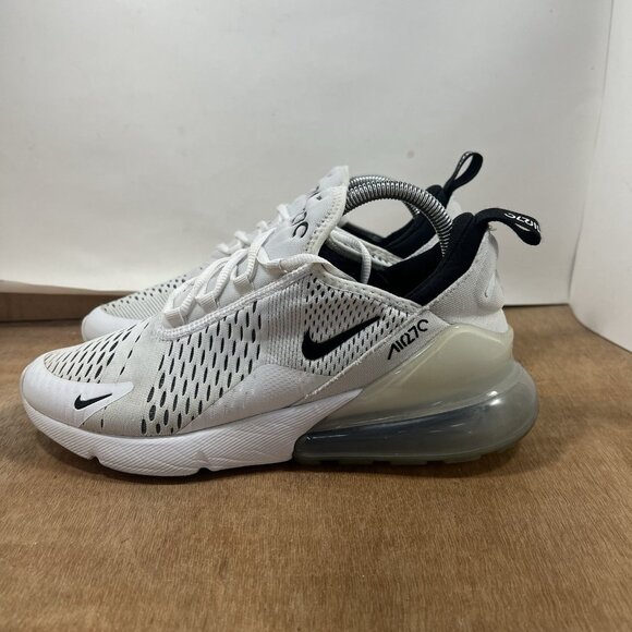 Nike Air Max 270 Women's Size 10 AH6789-100 White Black Running Athletic Shoes - Picture 3 of 9